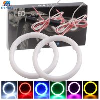 สีเขียวสีเหลืองอำพันสีฟ้าแดงไฟหน้าสีขาว Led 2835 60/70/80/90/95/100/110/120มม. รัศมีวงแหวนนมสีขาวอ่อน9-30V 2ชิ้น/เซ็ต