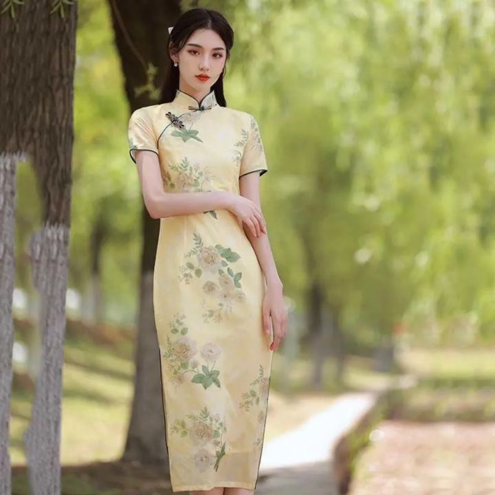 Lịch sử giá Váy sườn xám Thượng Hải có sẵn Sỉ  lẻ cập nhật 72023  BeeCost