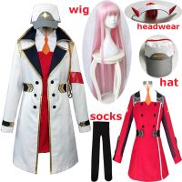 【Lao Zhang Fashion Cosplay】อะนิเมะที่รักใน Franxx 02สีแดงเครื่องแต่งกายคอสเพลย์ศูนย์สองคอสเพลย์ผู้หญิงเครื่องแต่งกายชุดเต็มชุดวิกผมหมวกเสื้อคลุมจัดส่งฟรี