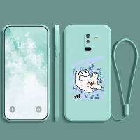 เคสsamsung a6plus 2018 ยางนิ่ม กันกระแทก กันน้ำ กันลื่น ฝาหลัง คลุมเต็มขอบ ไม่เบียด ฟิล์มมือถือ เคสใส่เลนส์ ลายการ์ตูนน่ารัก