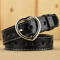 JIFANPAUL New Love Hollow Belt Heart-shaped Ladies Belt Heart-shaped Perforated Decoration All-match Jeans Belt belts for women