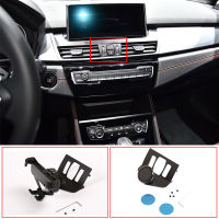 อลูมิเนียมสีดำสำหรับ BMW 2 Series Active Tourer F45 F46 2015-2019รถผู้ถือศัพท์มือถือ GPS นำทางวงเล็บอุปกรณ์เสริม