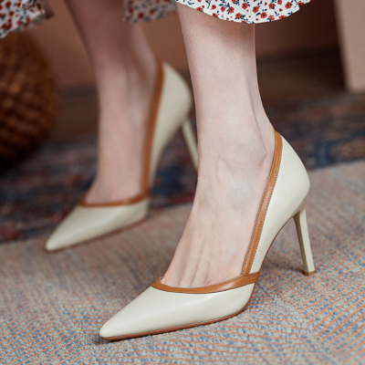 ผู้หญิง R R รองเท้าส้นสูงฤดูใบไม้ผลิอารมณ์ใหม่รองเท้าแฟชั่นรองเท้าแฟชั่นรองเท้าส้นสูงสตรีจัดเลี้ยงรองเท้าส้นสูง Mujer Sapato