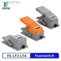 1PCS Footswitch LT3 LT4 Aluminum Shell Foot-on Momentary Control Switch Electric Power Pedal Self-reset Machine Tool Accessories