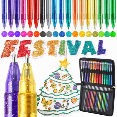ZSCM 160 Pack Gel Pens Set Art Supplies Adult Coloring Books Include 88 Glitter Neon Metallic Marker 72 Fine Tip Fineliner Pens