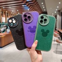 เคสโทรศัพท์หนังนิ่มสีด้านสำหรับ iPhone 14 13 12 11 Pro Max XR XS Max 14 Plus ฝาครอบป้องกันเลนส์กล้องกันกระแทก