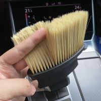 【CW】 Car Air Conditioner Vent Soft Brush Car Interior Cleaning Long Hair Brush Crevice Dust Removal Garbage Slag Tool Accessories