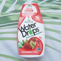 น้ำหยด รสสตรอเบอร์รี่ผสมกีวี่ SweetLeaf Water Drops Delicious Stevia Water Enhancer Strawberry Kiwi 48ml (Wisdom Natural®)