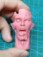 Unpainted 16 Scale Zombie Head Sculpt รุ่นสำหรับ12นิ้ว Action Figure ตุ๊กตาภาพวาดออกกำลังกาย No.265