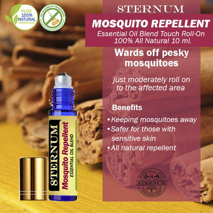 ️ MOSQUITO REPELLENT, ESSENTIAL OIL ROLLON BLEND, allnatural, 100