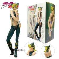 ฟิกเกอร์ผจญภัยแบบแปลกประหลาดของ Jolyne Cujoh ขนาด17ซม. ทำจาก PVC ตุ๊กตาขยับแขนขาได้ของเล่นเด็กของขวัญโมเดลของสะสม