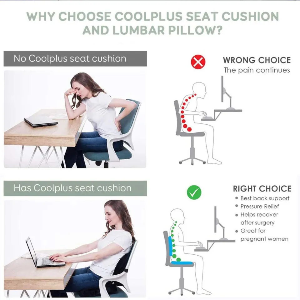 1pc Seat Cushion For Desk Chair,Office Chair Cushion ,Seat Cushion For Tailbone  Pain Relief,Car Seat Cushions For Driving Butt Pain,Tailbone Cushions For Pressure  Relief