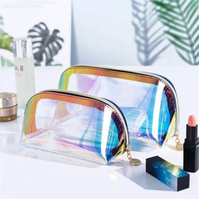 【CW】﹍□℡  transparent magic portable cosmetic bag environmental protection waterproof fashion storage for air travel