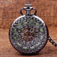 ⌚ นาฬิกา High-grade mechanical pocket watch large gun color webs men supe waist chain