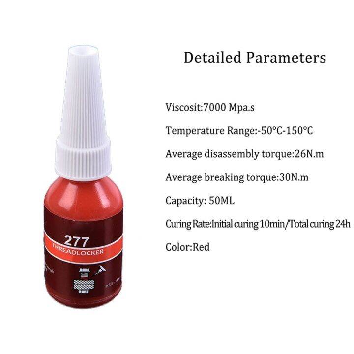 10ml Thread Lock Adhesive Glue Nut Bolt Screw Nutlock Sealant Bond Fast