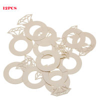 12-piece 12-piece wine glass charm label paper drink ring diamond shape