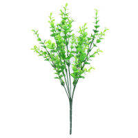 Artificial Shrubs, 9 Pieces Plastic Leafy Greenery Decorative Artificial Boxwood for Floral Arrangements, Wedding