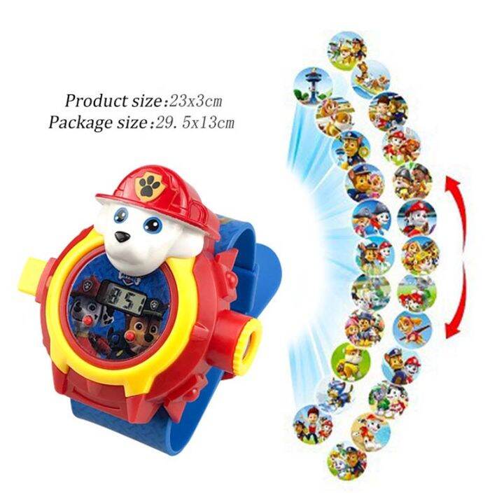 3d-cartoon-projector-watch-24-image-gift-projection-cartoon-pattern-นาฬิกาเด็กดิจิตอล-led-แสดงผล-นาฬิกาสำหรับเด็ก