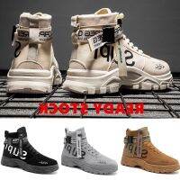 COD SDGREYRTYT High-Quality SUPREME All-Match Casual Sports Shoes High-Top Men Martin Boots Mens Canvas SUP Fashion Outdoor Running Korean Version Retro