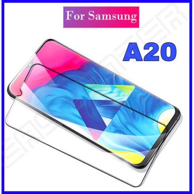 [รับประกันสินค้า] ฟิล์มกระจกนิรภัย Samsung Galaxy A20 ฟิล์มเต็มจอ ใส่เคสได้ รุ่น ซัมซุง A20 ฟิมกระจก ฟิล์มขอบดำ ฟิล์ม ฟิล์มกันจอแตก