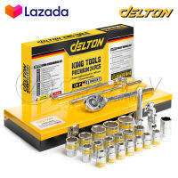 DELTON King Tools ชุดเครื่องมือ ประแจ ชุดบล็อก 24 ชิ้น ขนาด 1/2 นิ้ว (4 หุน) ชุดประแจ KING TOOLS SERIES ผลิตจากเหล็ก CR-V Chrome Vanadium อย่างดี รุ่น DKT-24PCS