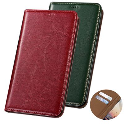 ✠ Luxury Booklet Wallet Genuine Leather Phone Case For Hisense Touch/Hisense R12 5G Phone Bag With Card Pocket Holsters Coque Capa