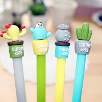 ปากกาหัวการ์ตูน กระบองเพชร สีสวย (Cactus pen) ปากกาเจล เครื่องเขียน ปากกา อุปกรณ์การเรียน