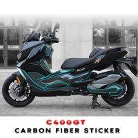 5D Carbon Fairing Emblem Sticker Decal Motorcycle Body Full Kits Decoration Sticker For BMW C400GT C400 GT Decals  Emblems