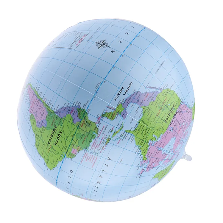 Gaib 38cm Inflatable Globe World Earth Ocean Map Ball Geography ...