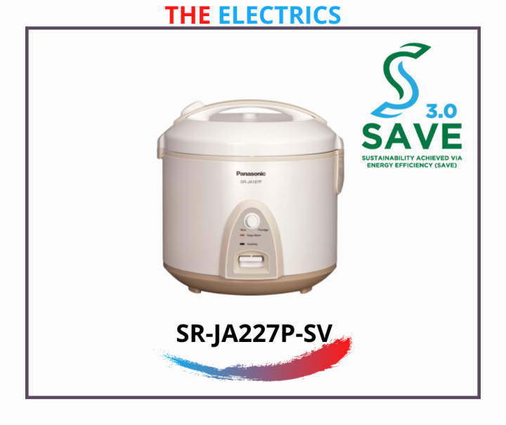 PANASONIC 2.2L JAR RICE COOKER SRJA227P Lazada