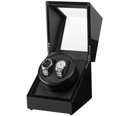 TPA Watch Winder กล่องหมุนนาฬิกา ออโตเมติก แบบอโตเมติก 2 เรือน สีดำ/สีดำ