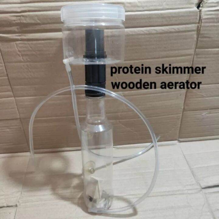 Wooden skimmer aquarium laut mirip vivaria aerator protein skimmer