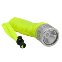 LED Flashlight Ultra Bright Handheld Battery Torch with Rope Waterproof Alloy Work Light Emergency Lamp Diving Camping Diving Flashlights