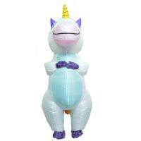 Anime Inflatable Unicorn Costume Pink Full Body Unicorn Cosplay Costumes With Blower Funny Party Halloween Costume For Adult