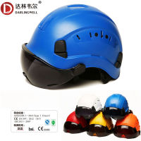 Safety Helmet With Dark Goggles Outdoor Climbing Riding Protective Helmets Working rescue Hard Hat High Quality ABS Work Cap