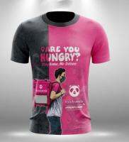 (ALL IN STOCK XZX) 2023 เสื้อไรเดอร์, Baju FoodPanda (Power Rangers) เสื้อยืดแขนสั้น 3 มิติ Full Sublimited เสื้อยืด 04