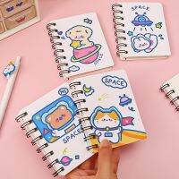 80 Sheets Cute Cartoon Bear Cat Portable Coil Notebook Loose-leaf Girl Small Pocket Diaries Notepad School Stationery Supplies