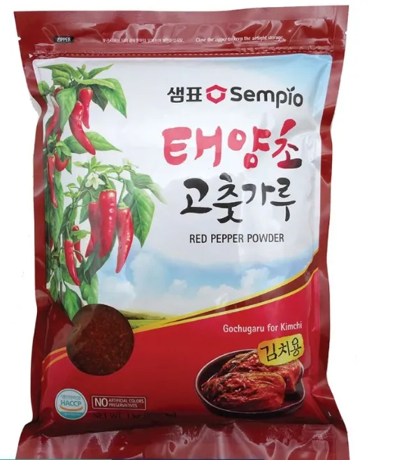 Gochugaru RED CHILLI POWDER 1KG SEMPIO/Korean Chili Powder Flakes for