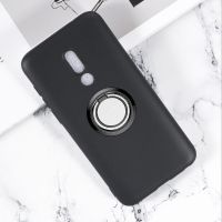 for Meizu 16 (16X) Back Ring Holder Bracket Phone Case Cover Phone TPU Soft Silicone Cases for Meizu 16th 6.0 inch