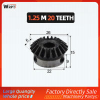 1 pcs Bevel Gear 1.25 โมดูลัส 20 ฟันภายในรู 8 มม. 10 มม. 90 องศาไดรฟ์ Commutation เกียร์เหล็กสกรูรู M4-BIANO