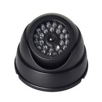 【100%-original】 กล้อง CCTV กลางแจ้ง1ชิ้นกล้องวงจรปิดตรวจตรากล้องโดมมินิกระพริบกล้อง LED สีดำ