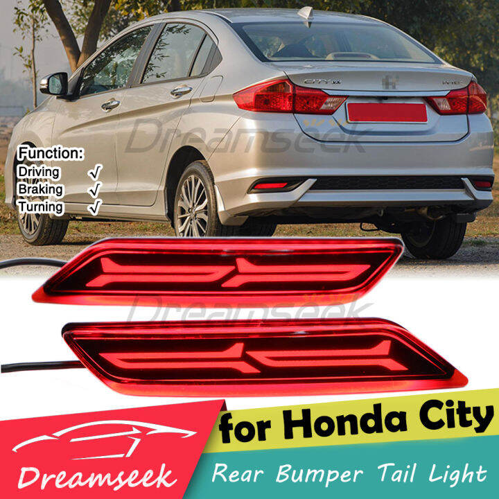 LED Reflector Rear Bumper Tail Light for Honda City 2017 2018 2019