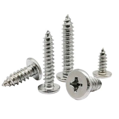 1050pcs M2 M3 M4 M5 M6 304 Stainless Steel Cross Recessed Phillips Ultra Thin Super Low Flat Wafer Head Self Tapping Wood Screw