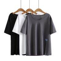 【มีไซส์ใหญ่】Plus Size XL-3XL Womens Round Neck Summer T-shirts Oversized A-line Casual Female Tops