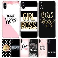 Boss Girl Lady For iPhone 11 13 14 Pro Max 12 Mini Phone Case X XS XR 6 6S 8 7 Plus SE Apple 5 5S Fundas Cover Coque Capa