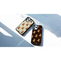 【Korean Phone Case】 Brown Cap Bear Dparks Card Pocket Anti Shock Protective Bumper Case for Compatible for iPhone SAMSUNG 12 Pro mini Max 11 pro max xs xr se2 NOTE20 S20 21 10 Couple caseTH