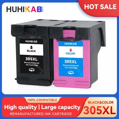 HUHIKAB Compatible Ink Cartridge For HP 305 XL For HP305 For HP305XL 305XL Ink Cartridge For HP Deskjet 2710 2720 4110 4120 4130
