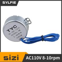 คุณภาพสูง TYC-50 100-127V มอเตอร์ซิงโครนัส AC 8-10 RPM Cw/ccw 4W แรงบิด ZL Fi171 Ddj3925