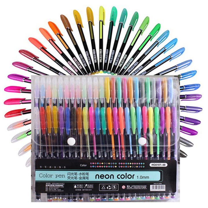 Multicolor Color Pen 36 Pcs Fun Pens Note Taking Office