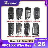 【 CAR ร้อน LKHWLGL 528】ฮา✌5ชิ้น/ล็อต Xhorse XK กุญแจรีโมต XKB501EN XKLKS0EN XKKF21EN XKHY05EN XKDS00EN XKKF02EN XKFO01EN XKTO01EN สำหรับ VVDI2